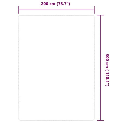 Килим от юта с латексова подложка 200x300 см