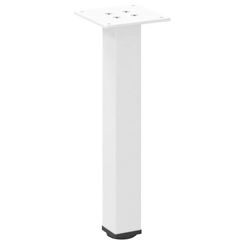 Крака за масичка за кафе, 4 бр., бели, 42-44 см, стомана