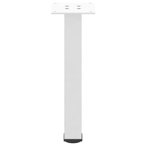 Крака за масичка за кафе, 4 бр., бели, 42-44 см, стомана