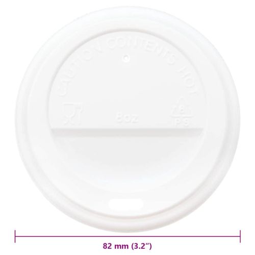 Хартиена чаша за кафе капачки Ø80 mm 8oz 1000 бр.