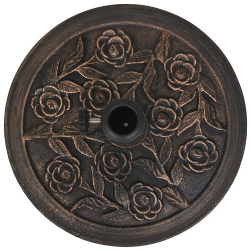 Основа за чадър, смола, кръгла, бронз, 9 кг