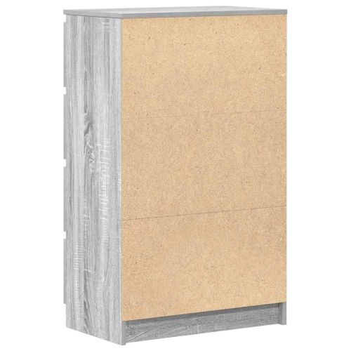 Сайдборд, сив сонома, 60x35x98,5 см, инженерно дърво