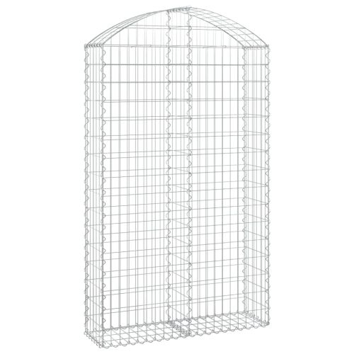 Дъговидна габионна кошница 100x30x160/180 см поцинковано желязо