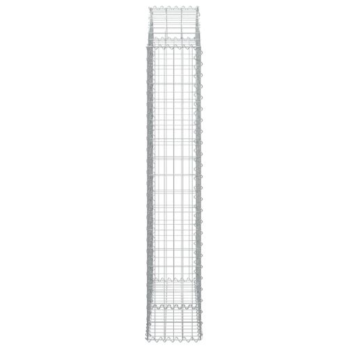 Дъговидна габионна кошница 100x30x160/180 см поцинковано желязо