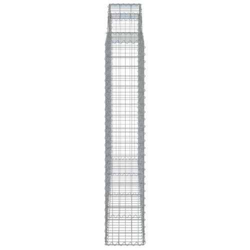 Дъговидна габионна кошница 200x30x160/180 см поцинковано желязо