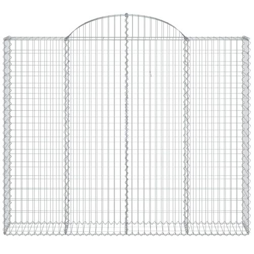 Габионни кошници арка 2 бр 200x30x160/180 см поцинковано желязо