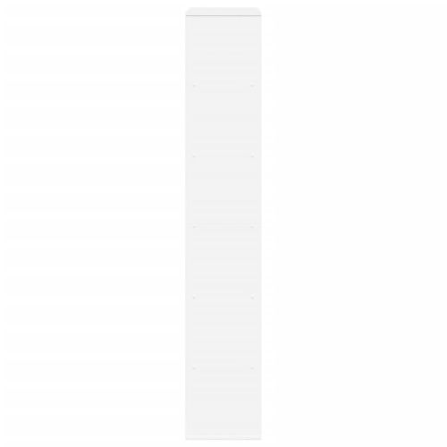 Етажерка за книги, бяла, 100x33x187,5 см, инженерно дърво