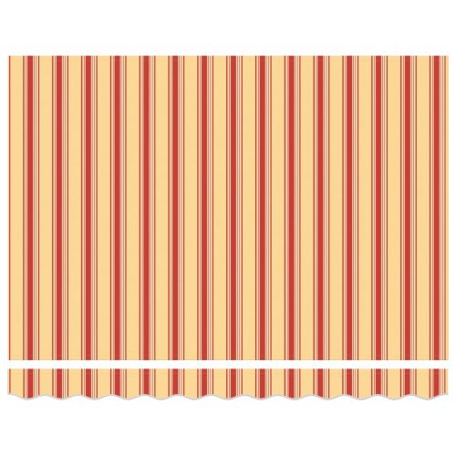 Сгъваем навес Жълт и оранжев 300 x 250 cm Тъкан и алуминий