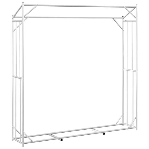 vidaxL Стойка за дърва за огрев с дъждобран, 200x40x200 см