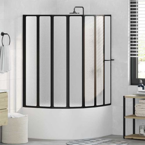 Душ параван Друг Черно 168 x 140 см Алуминий