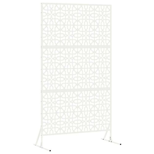 Екран за уединение Бяло 100 x 50 x 180 см Стомана