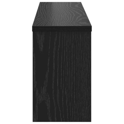 Стенен закачалка за палта с рафт Черния дъб 75 x 16 x 26 см