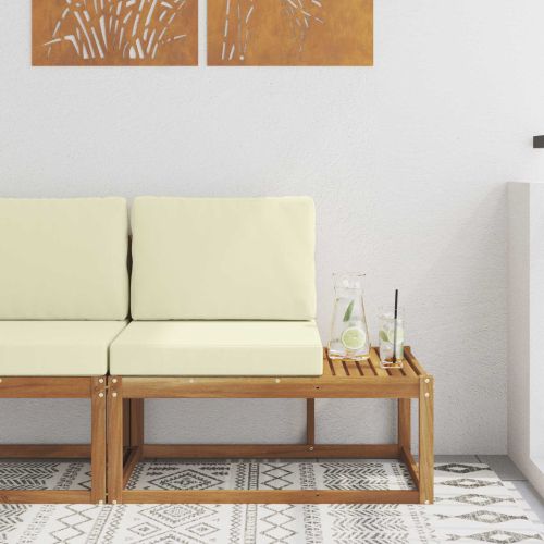 Външен край на диван с възглавница Естествен 91 x 63 x 73 см