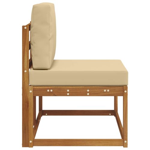 Външен край на диван с възглавница Естествен 91 x 63 x 73 см