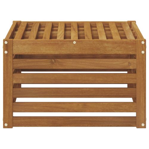 Външна табуретка Солидно акациево дърво Естествен