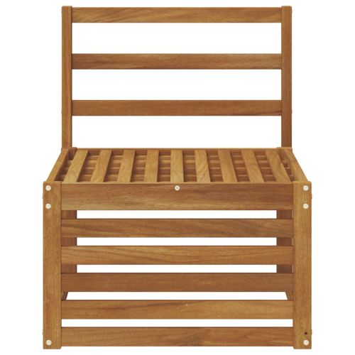 Среден диван за открито Солидно акациево дърво Естествен