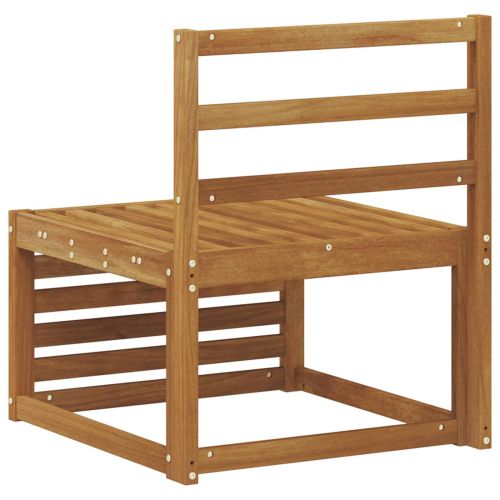 Среден диван за открито Солидно акациево дърво Естествен