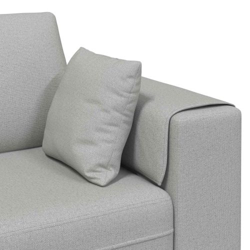 Диван 3 pcs Облачно сиво 250 x 188 x 76 см текстил