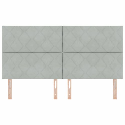 LED глава Светлосиво 180 cm Кадифе