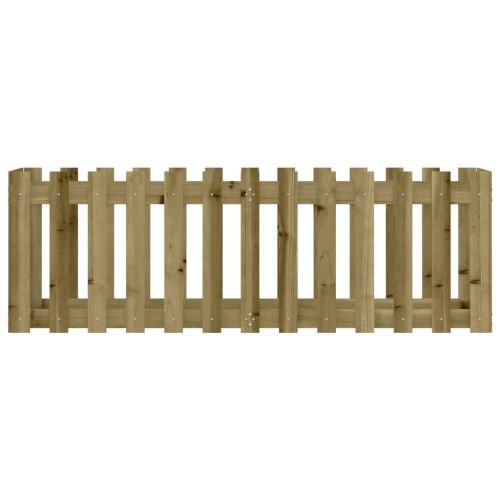 Градинска леха тип ограда 150x50x50 см импрегниран бор масив