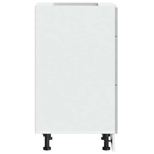 Долен шкаф "Lyon", бетонно сив, 40x46x81,5 см, инженерно дърво