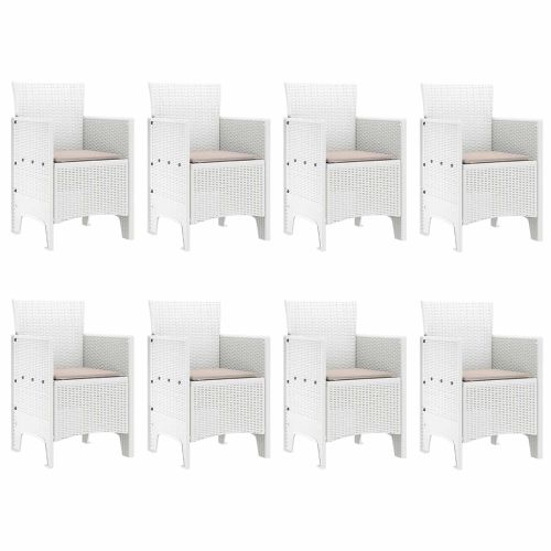 Комплект за хранене в градината 9 pcs Светлосиво Полипропилен