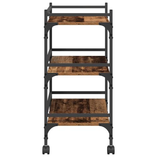 Кухненска количка Старо дърво 50 x 35 x 75.5 см Инженерно дърво