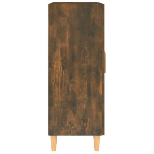 Сайдборд, опушен дъб, 69,5x34x90 см, инженерно дърво
