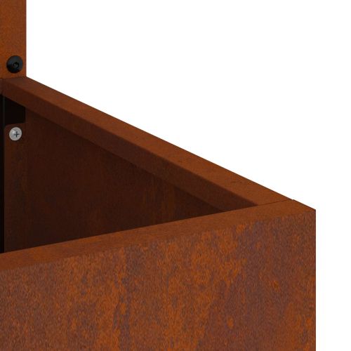 Екран за градинска неприкосновеност Ръждясало 32 x 140 см