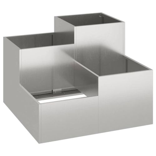 Градинска саксия Ръждясало 100 x 100 x 60 см Патинираща стомана