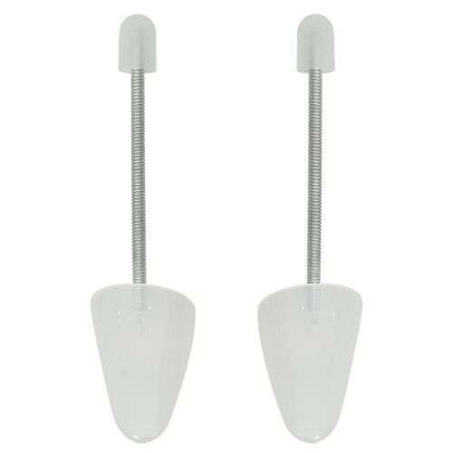 Калъпи за обувки, 5 чифта, бели, EU 35-38, пластмаса