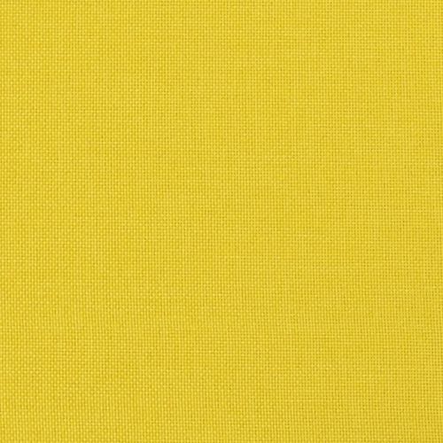 Разтегателно канапе с подлакътници, светложълто, плат