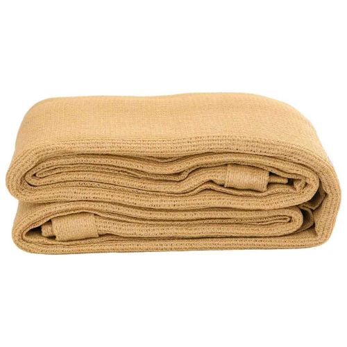 Килим за палатка, пясъчно, 400x400 см, HDPE