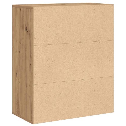 Библиотека, дъб артизан, 60x30x71,5 см, инженерно дърво