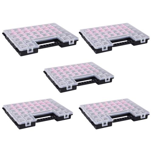 Асортиментни кутии 5 бр с регулируеми разделители 385x283x50 мм