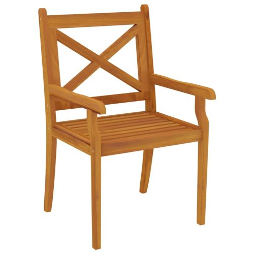 Градински трапезен комплект, 7 части, акация масив