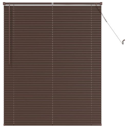 Венецианска щора Тъмно кафяво с шарка 150 x 110 см 25 mm ПВЦ