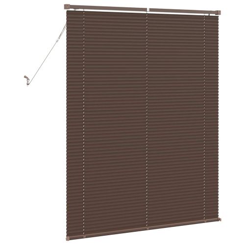 Венецианска щора Тъмно кафяво с шарка 150 x 110 см 25 mm ПВЦ