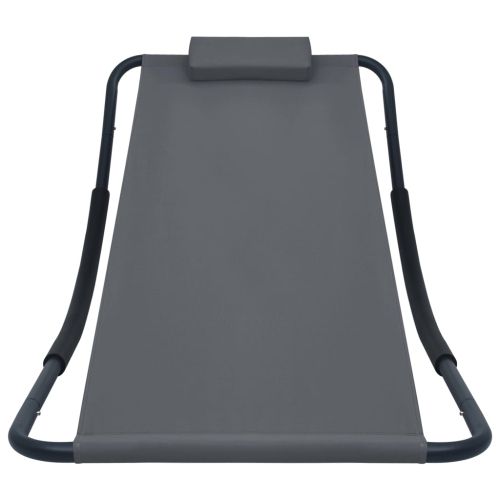 Градинско легло, сиво, 200x90 см, стомана