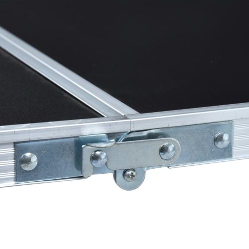 Сгъваема маса за бира понг, 240 см, черна