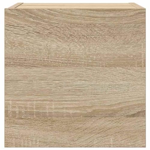 ТВ шкафове за стенен монтаж, 2 бр, дъб сонома, 30,5x30x30 см