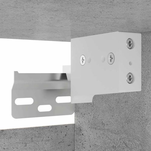 ТВ шкафове за стенен монтаж, 2 бр, бетонно сиви, 30,5x30x30 см