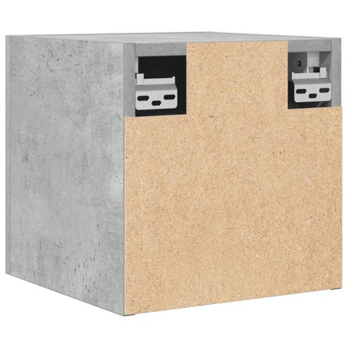 ТВ шкафове за стенен монтаж, 4 бр, бетонно сиви, 30,5x30x30 см