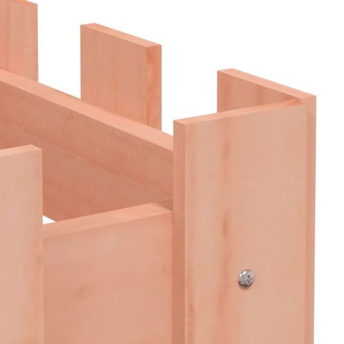 Градинска леха с дизайн на ограда 200x30x30 см дугласки масив