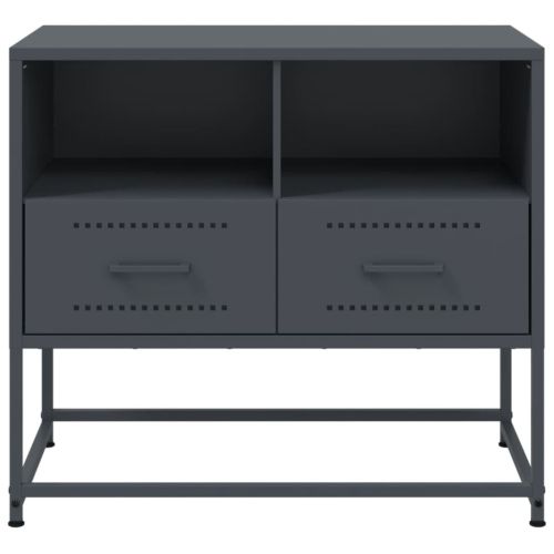 ТВ шкаф, антрацит, 68x39x60,5 см, стомана