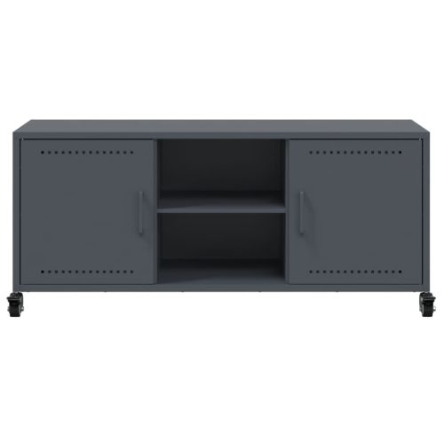 ТВ шкаф, антрацит, 100,5x39x43,5 см, стомана