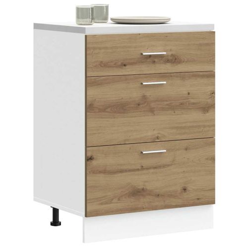 Кухненски шкаф, Lyon дъб артизан, инженерно дърво