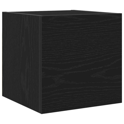 Стенен ТВ кабинет 2 pcs Черен дъб 30,5 x 30 x 30 см