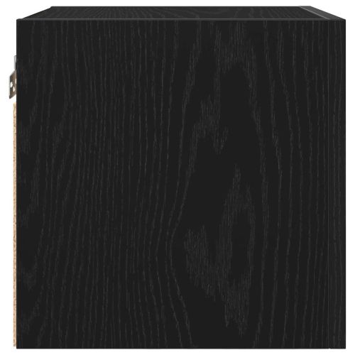 Стенен ТВ кабинет 2 pcs Черен дъб 30,5 x 30 x 30 см