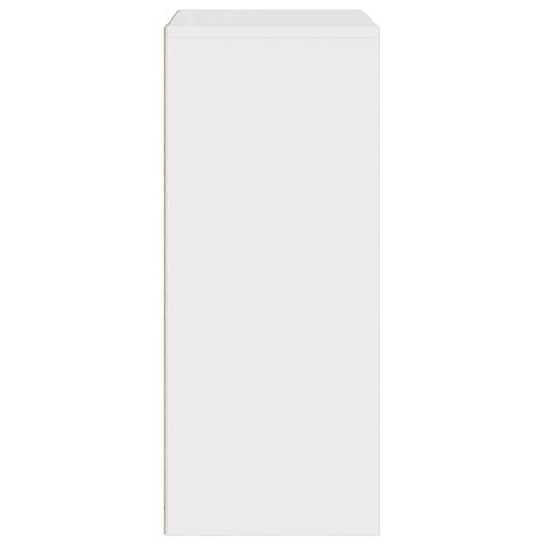 Библиотека, бяла, 60x30x71,5 см, инженерно дърво